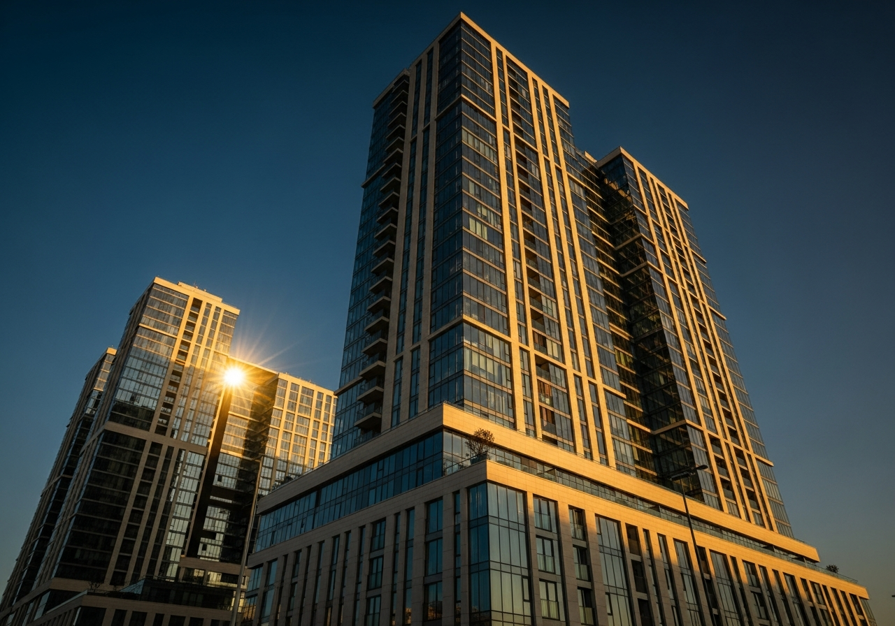 Modern residential high-rise in Slovakia